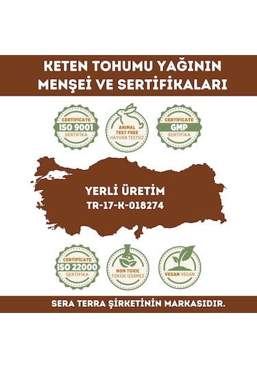Keten Tohumu Yağı 50 Ml %100 Doğal Omega 3 Kaynağı