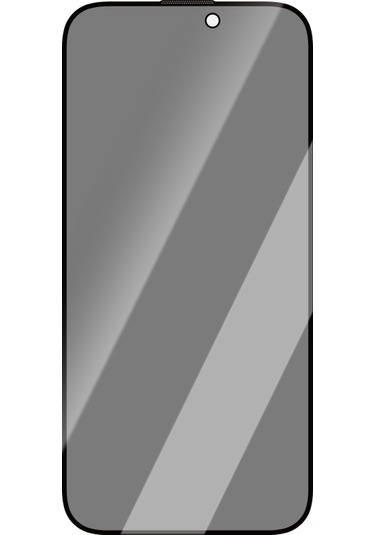 İphone 15 Uyumlu Caseworld 0.25mm Privacy 3d Temperli Cam Ekran Koruyucu Uygulama Aparatlı Siyah