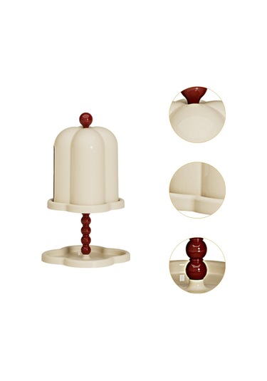 Homyl Tepsili Mendil Kutusu Kağıt Dağıtıcısı Ev Beyaz