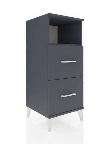 Hyperion Komodin Tek Raflı 2 Çekmeceli 44x44x106 Antrasit-ant... Antrasit