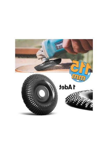 Ahşap Taşlama Makinesi Uyumlu Eğe Diski - 115 Mm Kesim