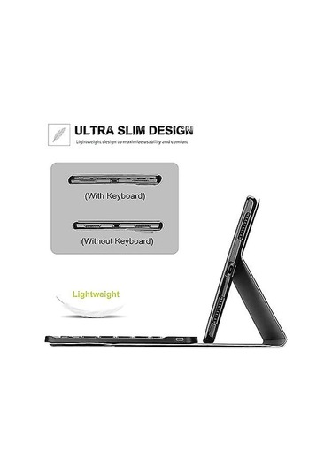 Xiaomi Redmi Pad Se 11 İnç 2023 İçin Klavye Kılıfı, Çıkarılabilir Kablosuz Klavye Kılıfı, Mor