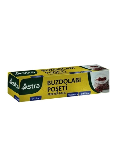 Astra Ortaboy Buzdolabı Poşeti 20li Beyaz