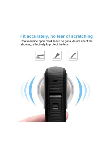 Insta360 X3 Puluz Lens Guard Pc Koruyucu Kapak Siyah