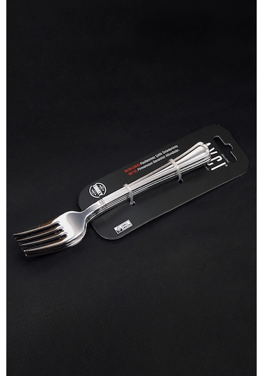 Avcı Nevra 6 Adet Yemek Çatalı 18/10 Paslanmaz Çelik 2.5 MM Gümüş