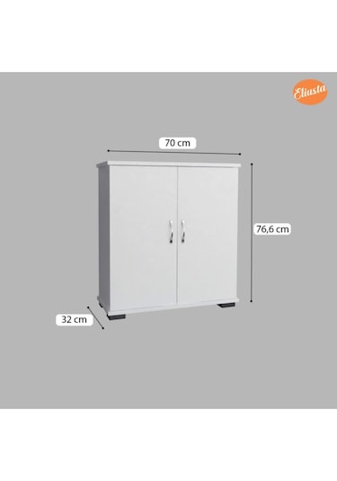 Ayakkabılık Iki Kapaklı Ayakkabı Dolabı Ard-114 Ceviz