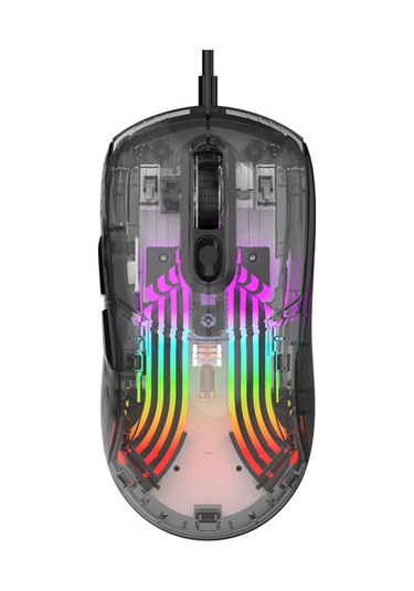 Cbtx Xunfox XYH10 Usb Kablolu Şeffaf RGB Oyuncu Mouse