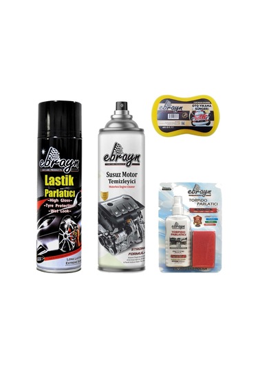 Motor Temizleyici Lastik Parlatıcı Süt Silikon Sünger Ebrayn