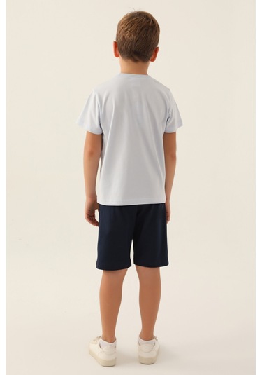 Rolypoly Surf Beyaz Erkek Çocuk Bermuda Takım 5274-42997 Beyaz