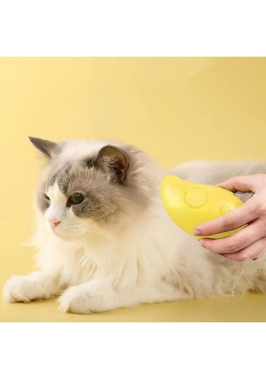 Buffer Buharlı Yumuşak Silikon Uçlu Kedi & Köpek Tüy Tarama Tarağı Yıkama Fırçası