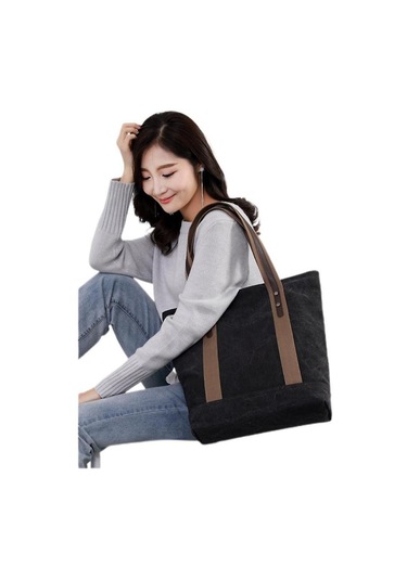 Ççs London 31485 Mumlu Kanvas Kadın Çanta Siyah Çok Renkli