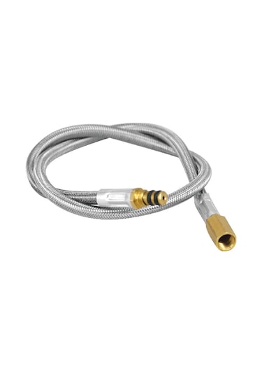 Brs-44 Cm Uzatma Tüpü Hortum Gaz Sobası Adaptörü Açık Kamp,y11519 Gümüş
