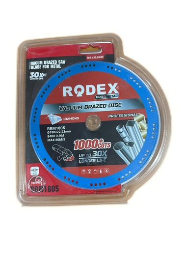 Rodex Vakum Kaynaklı Elmas Disk Uzun Ömürlü Çok Amaçlı 180mm