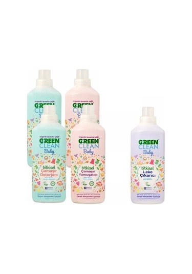 U Green Clean Baby Bitkisel Çamaşır Deterjanı Ve Yumuşatıcı 4'lü