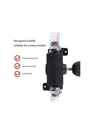 Boatshop1 Yeni Pompa Ev Kullanımı İçin Küçük Manuel Su Pompası Seti Pratik Dc Su Pompası Kendinden Emişli Santrifüj Pompa Elektriksiz Çalışır