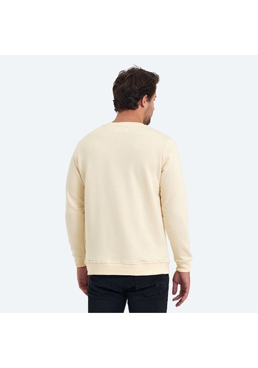 The Crow LIFE Erkek  Bej Sweatshirt