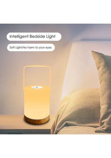 Novahub Led Gece Lambası Usb Şarj Edilebilir Rgb Renk Ve Sıcak Beyaz Aydınlatma Lambası Taşınabilir Saplı Bebek Çocuk Odası Yatak Odası İçin, Ergonomik Tasarım Diğer