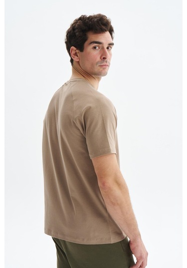 Arma Erkek Regular Fit Basic Reglan Kollu Süprem Bisiklet Yaka Tişört Y29344472202 Gri-bej G8 Gri