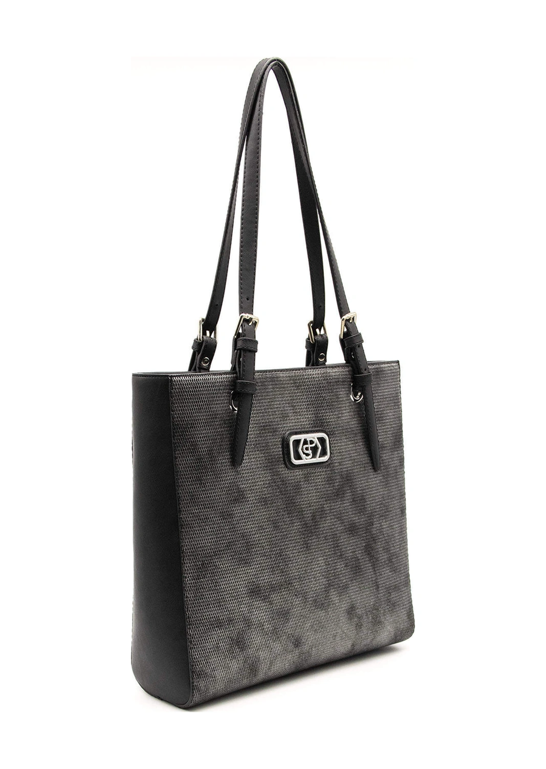 Silver Polo Kadın Omuz Çanta 1096 Gümüş - Siyah