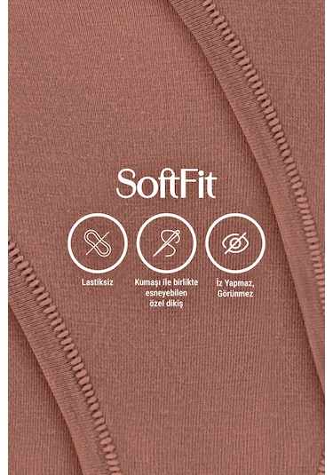 İz Yapmayan Basic Kadın Yüksek Bel Bato Külot Modal Pamuk 6'lı - Softfit Latte,bronz,bitter