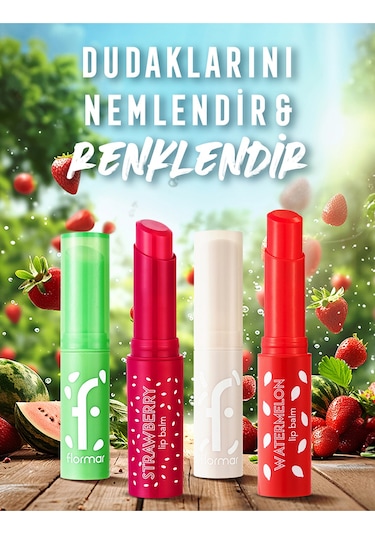 Flormar Lip Balm Meyve Kokulu Renkli Dudak Nemlendiricisi 002 Black Mulberry