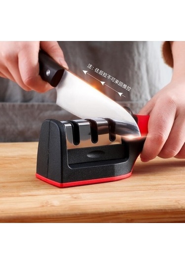 Createtech Wn Ulzyvf Mutfak İşlevli Dört Çok Bileyici, Bileme Bıçak Aşamalı Aparatı He