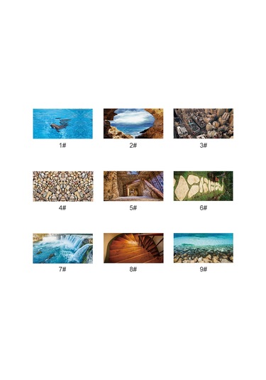 Yaleker Pvc Zemin Sticker 60x120 Cm - Kolay Yapıştır & Çıkar, Geleneksel Desenler, Ev Dekorasyonu Yenileme, 1 Adet Diğer