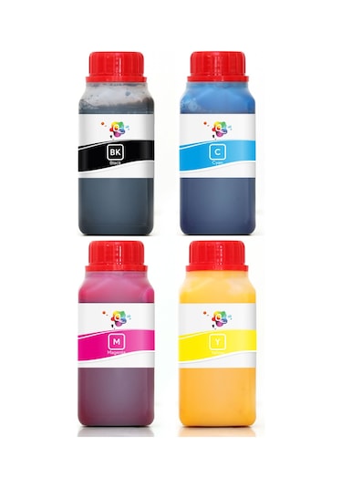 QC Epson EcoTank L6460 Uyumlu Yazıcı Mürekkep Seti 250ml 4 Renk