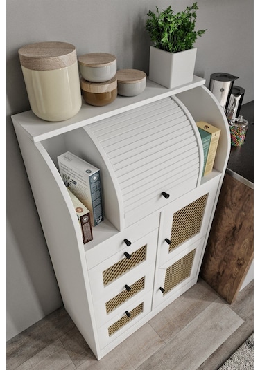 Merlin Mobilya Astana 9 Bölmeli Ekmeklik Kuru Bakliyat Saklama Kileri