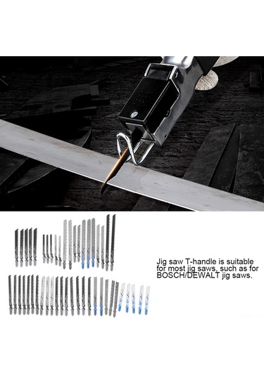 Maiyame 48'li T Saplı Testere Blades Seti Hss & Sk5 Karbon Çelik Ahşap, Metal, Alüminyum Kesim Dayanıklı Saklama Kutusu Ev Ve İşletme Kullanımı