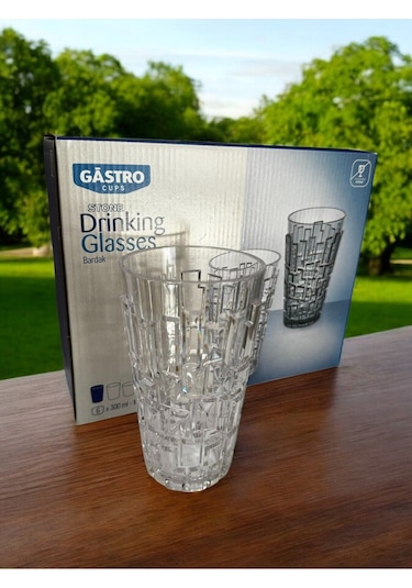 Kırılmaz Meşrubat Bardağı 300 Ml Kokteyl Kadehi 6 Adet Şeffaf