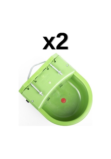 2'li Kutluk Şamandıralı 3 Litre Plastik Hayvan Suluğu