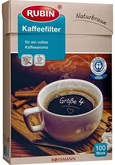 Rubin No: 4 Naturel Büyük Boy Kahve Filtresi 100 Adet