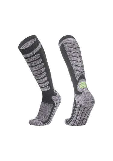 Moveevo "uzun Kayak Çorabı - Sıcak Tutar, Nefes Alabilir, Dayanıklı 35-39 " Koyu Gri