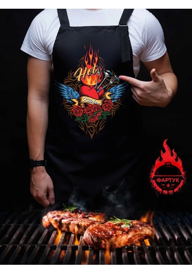 Unison Erkek Mutfak Aşçı Önlüğü 65x85 143406850 Siyah