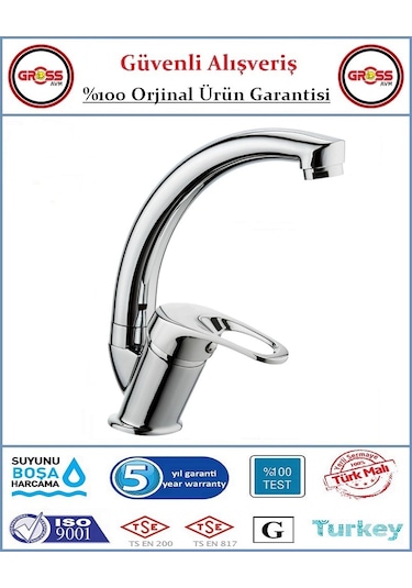 Şenpres Hilal Mix Lavabo Bataryası - 40'lık Kartuş
