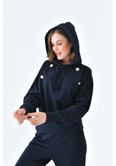 Ftz Women Kadın İki İp Düğme Detaylı Takım Lacivert 30640-lacivert Lacivert