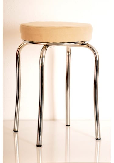 6 Lı Renkli Tay Tüyü-2 Ahtapot Tabure Mutfak Taburesi Demir Tabur