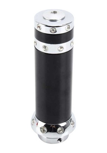 Wondernest Evrensel Alüminyum Gümüş-siyah Dekoratif Şerit El Freni Kolu Kapağı Ve Koruyucu Sapları Std