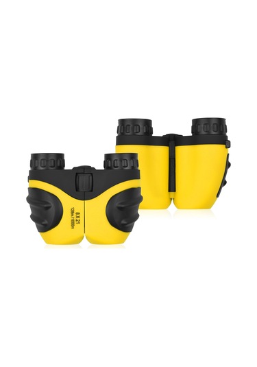 Suofeng Çocuklar İçin 8x21 Kompakt Binokülör - Bak4 Prisma, Fmc Lensli, Dayanıklı Ve Güvenli - Sarı Renkli Çanta Ve Askı İçerir