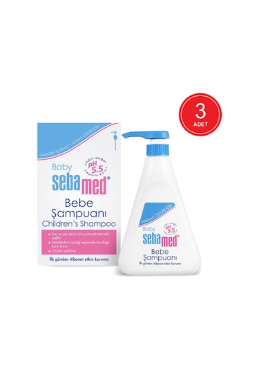 Sebamed Baby PH 5.5 Bebek Şampuanı 3 x 500 ML
