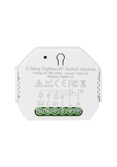 Beyaz Zigbee 3.0 Akıllı Kesici - 433mhz Kumanda, Ses Ve Uygulama Kontrolü, 90-250v, 10a