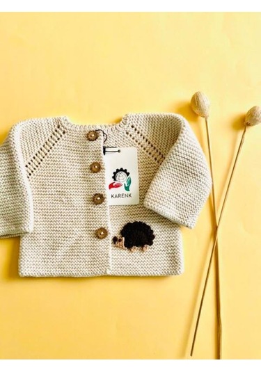 Karen Bebek Hırka Krem