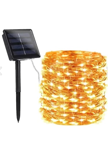 32 Metre 300 Led Solar Güneş Enerjili Dış Mekan