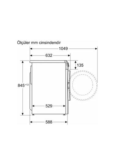 Profilo CGA254Z1TR 10 KG 1400 Devir Çamaşır Makinesi