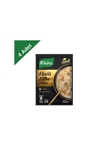 Knorr Gurme Ekşili Köfte Yöresel Çorba 79 G X 4 Adet