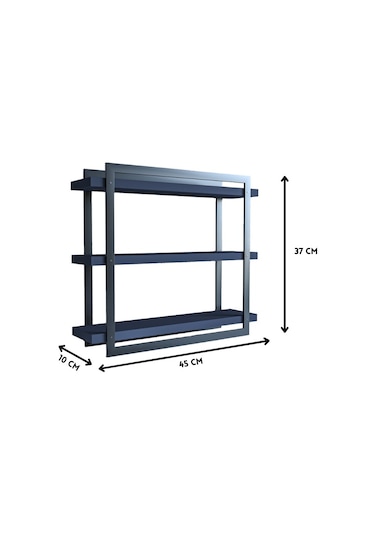 Alpa Ev Mobilya 3 Katlı Metal Çerçeveli Mutfak Organizer Baharatlık, Kahve Köşesi, Tezgah Düzenleyici. Beyaz