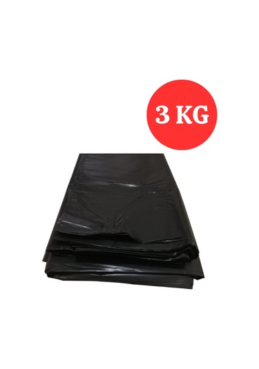 Ekstra Kalın Çöp Torbası 80x110 Cm Siyah Çöp Poşeti 3 Kg Dökme