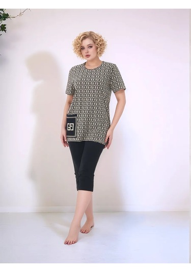 Net Brenda Kapriyeli Ev Pijamaları Takımı 327028621 Açık Bej