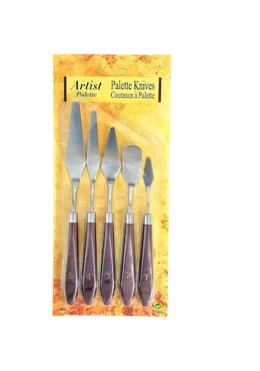 Hannah Metal Spatula Set 5'li Palette Knıves